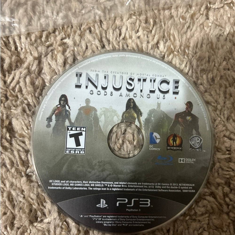Injustice: Gods Among Us for PS3 - Black Disc